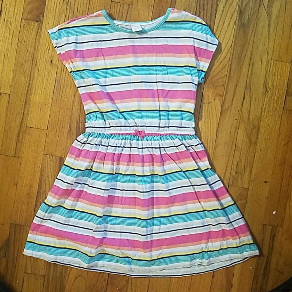 Girls Gymboree striped dress L (10-12)